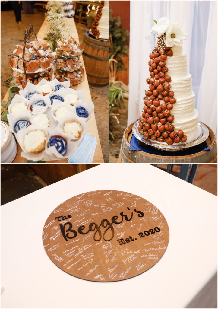 Swift River Summer Wedding Reception Cupcakes and Cakes