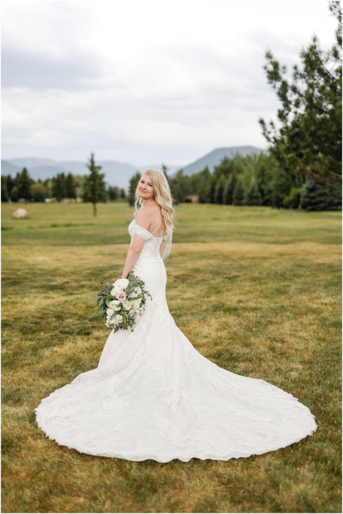 Red Lodge Mountain Golf Course Wedding Bride