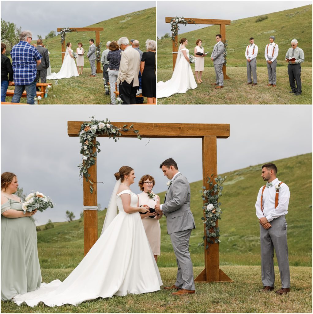 Rainy Spring Wedding Ceremony in a private property