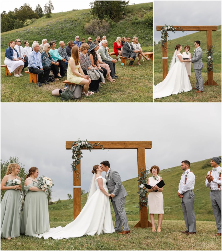 Rainy Spring Wedding Ceremony in a private property