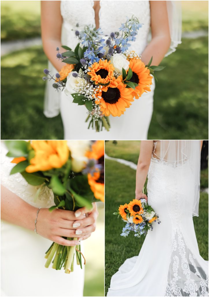 Red Lodge Mountain Wedding Bride Flowers