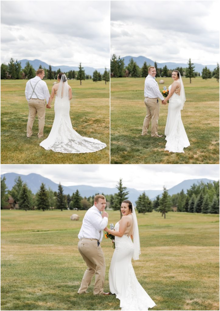 Red Lodge Mountain Wedding Bride and Groom