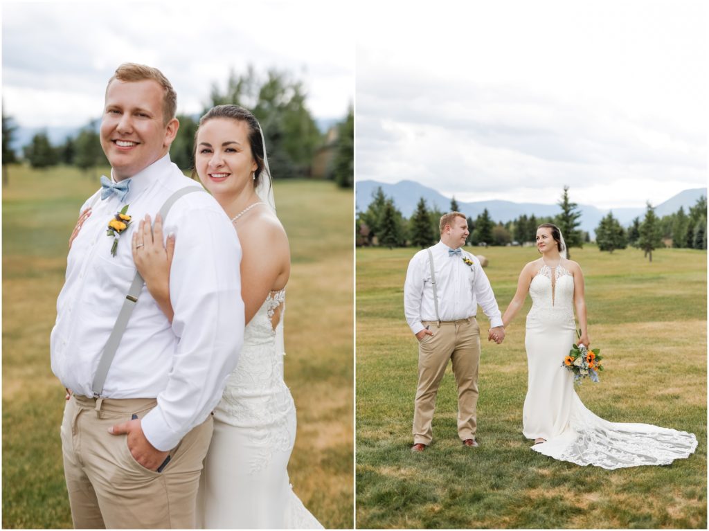 Red Lodge Mountain Wedding Bride and Groom