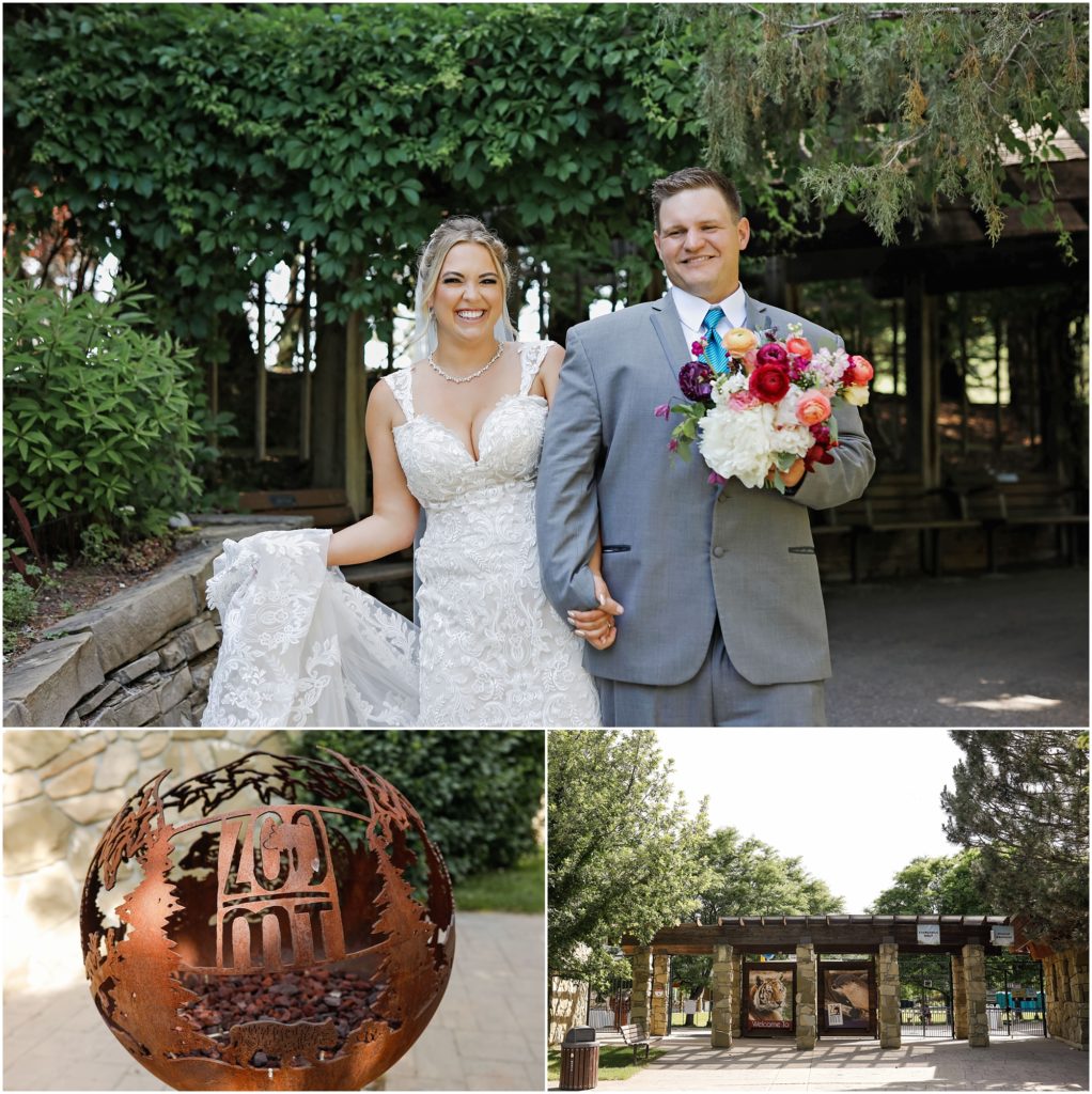 Zoo Montana Wedding Bride and Groom