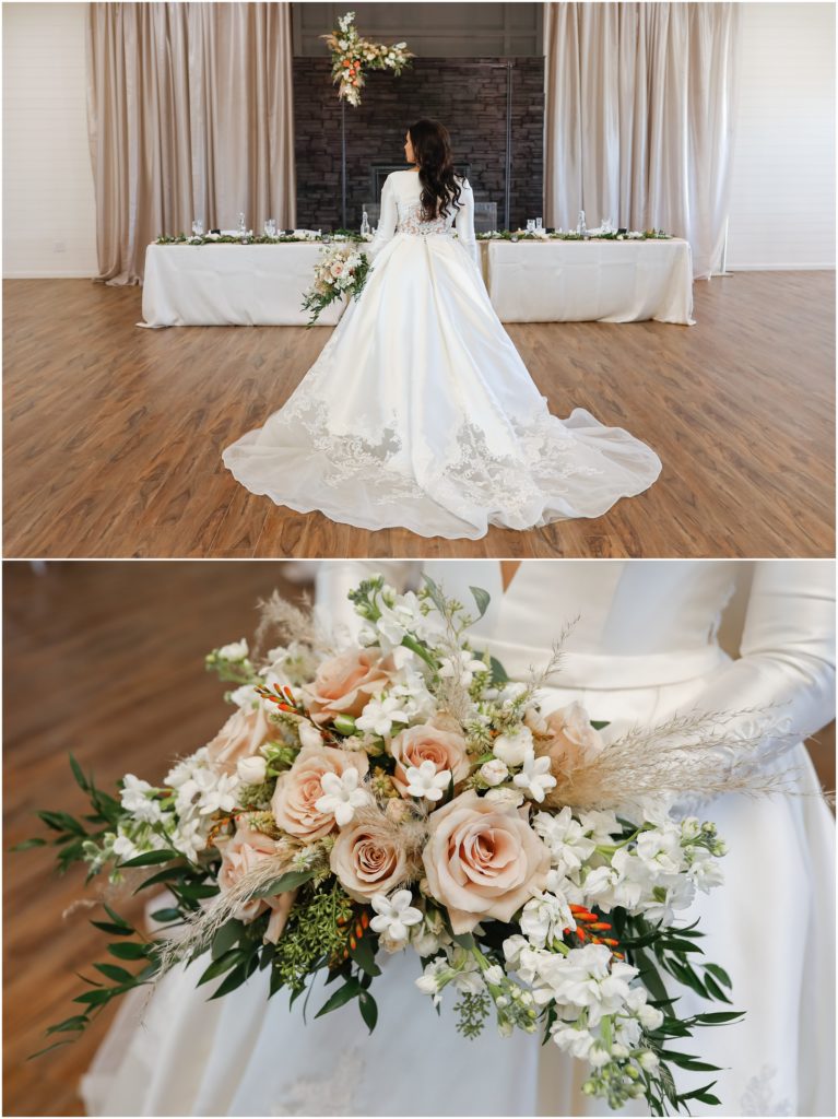 Classic WillowBrooke Wedding Bride with lacey gown