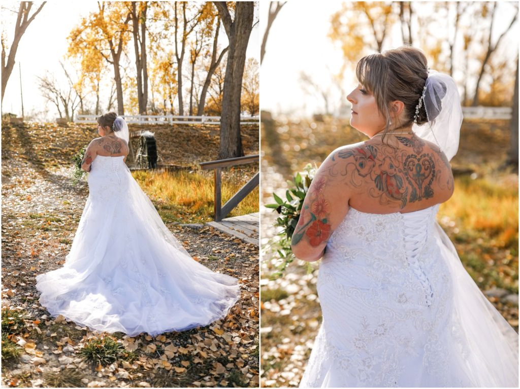 Fall Camelot Ranch Wedding Bride