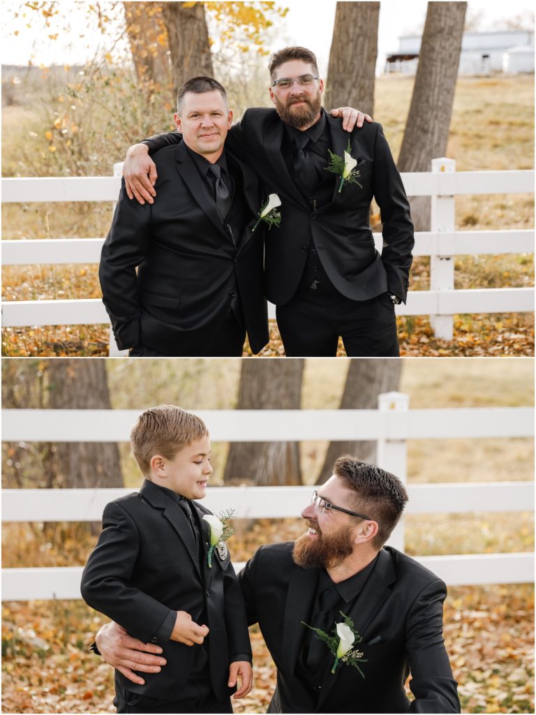 Fall Camelot Ranch Wedding Groom and Groomsmen