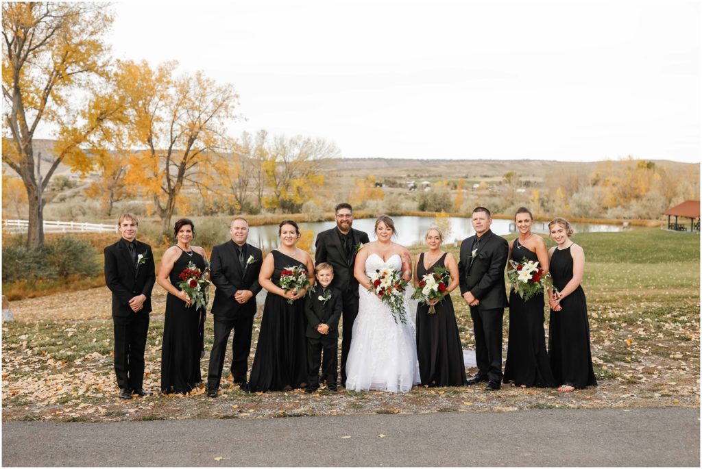 Fall Camelot Ranch Wedding Party