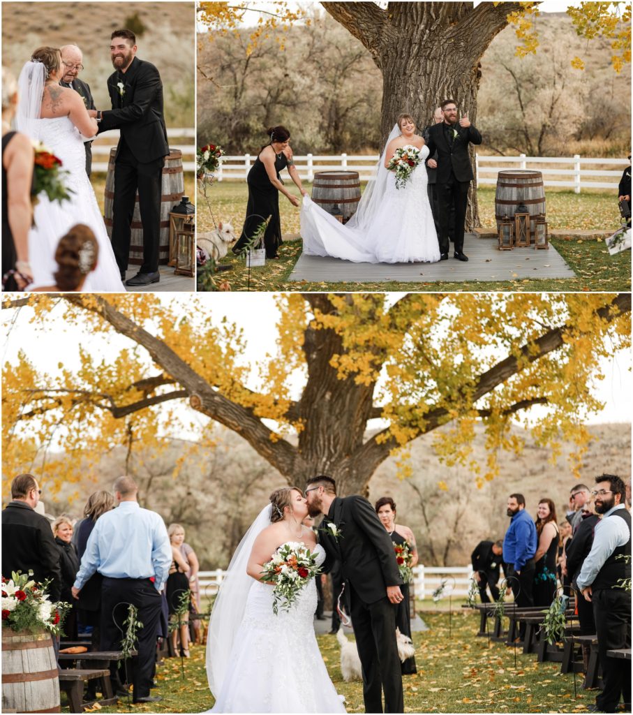 Fall Camelot Ranch Wedding Ceremony