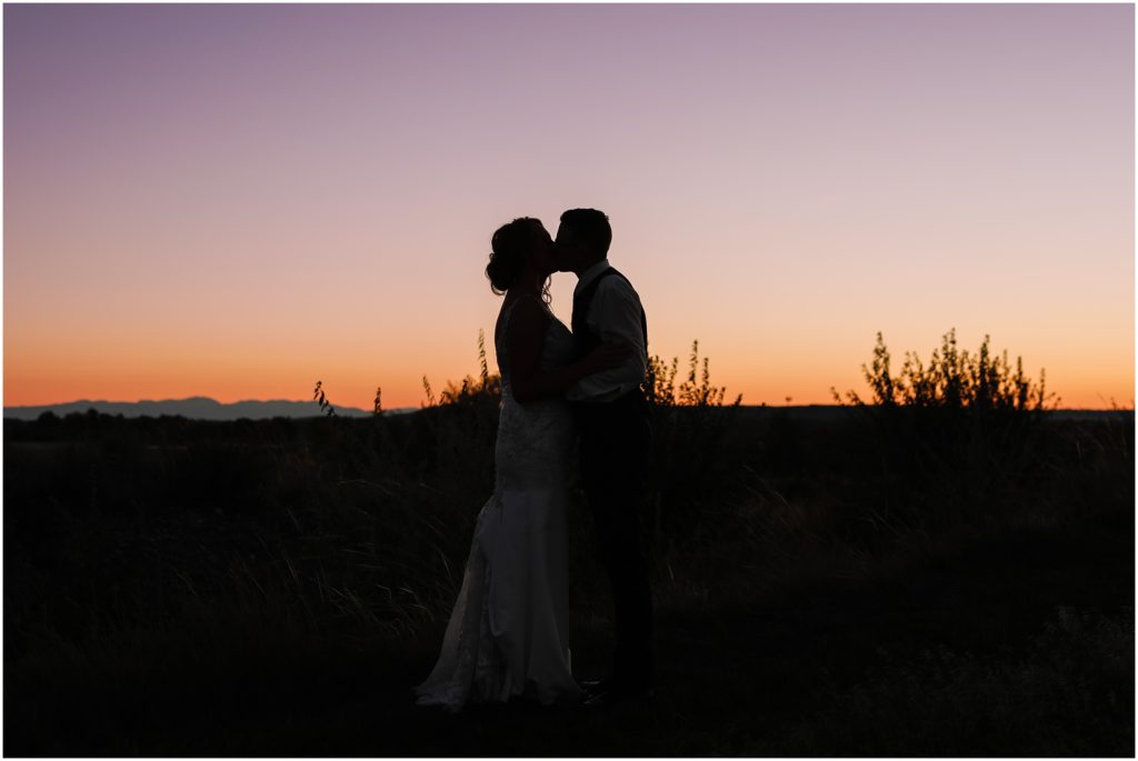 Fall WillowBrooke Wedding Bride & Groom Sunset Photos