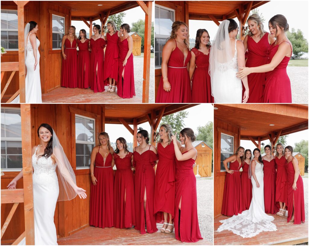 Flathead Lake Wedding Bride & Bridesmaids
