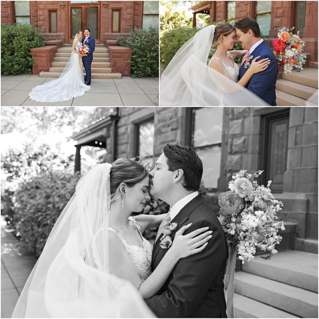 Moss Mansion Wedding Bride and Groom Photos