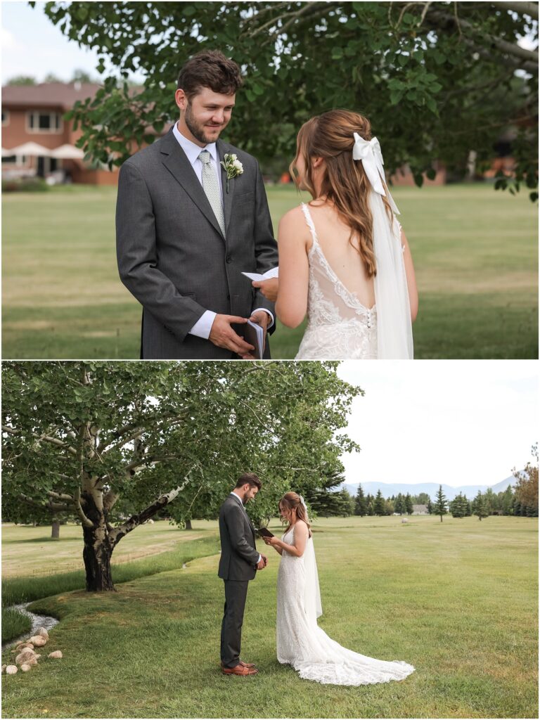 Red Lodge Mountain Wedding Bride and Groom Photos