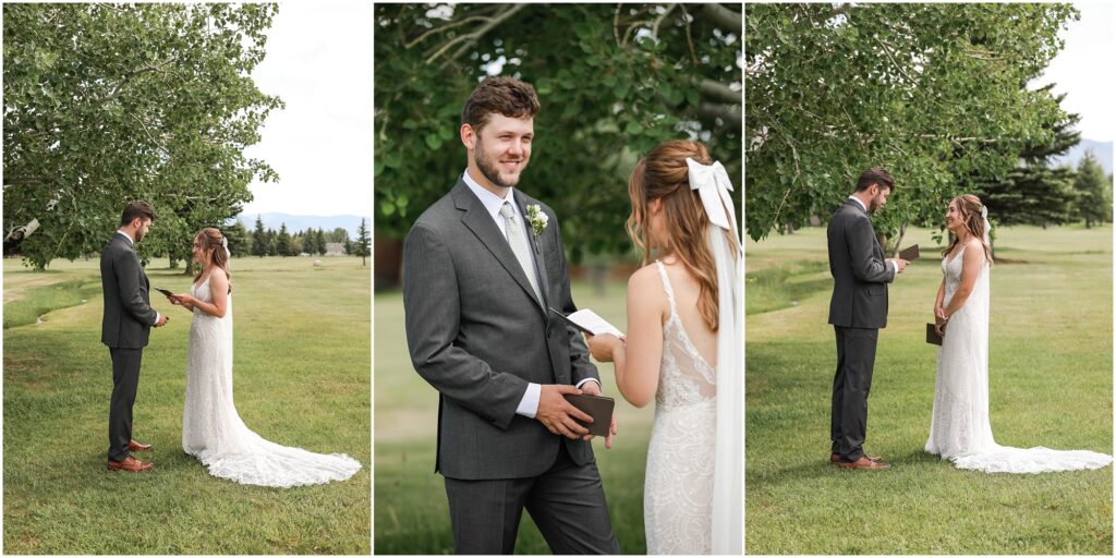 Red Lodge Mountain Wedding Bride and Groom Photos