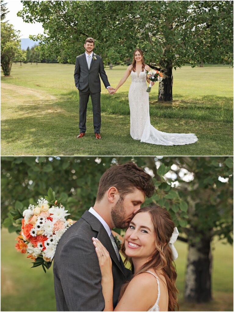 Red Lodge Mountain Wedding Bride and Groom Photos