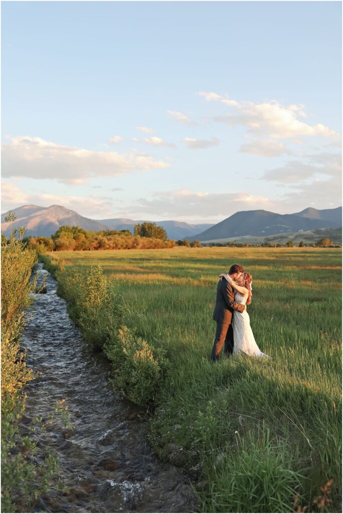 Red Lodge Mountain Wedding Bride and Groom Photos