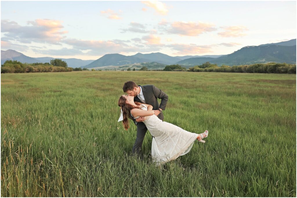 Red Lodge Mountain Wedding Bride and Groom Photos