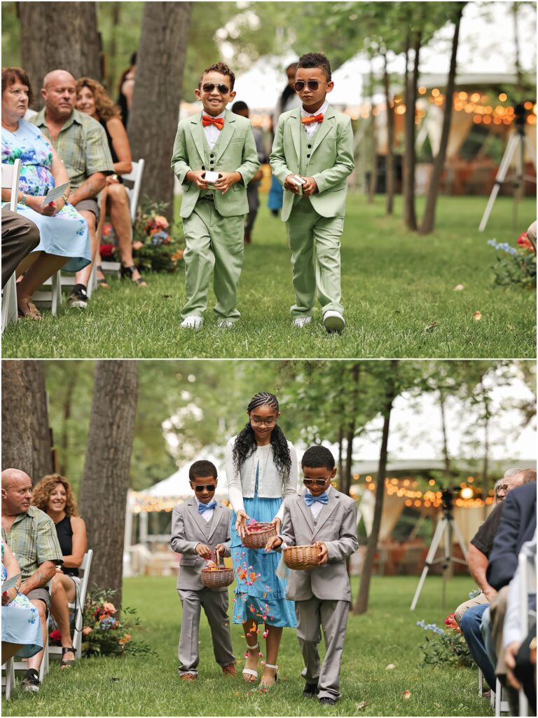 Classy Front Yard Wedding Ceremony