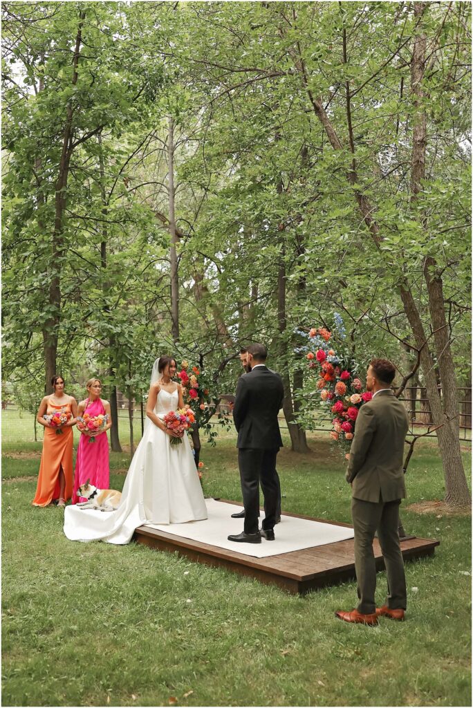 Classy Front Yard Wedding Ceremony