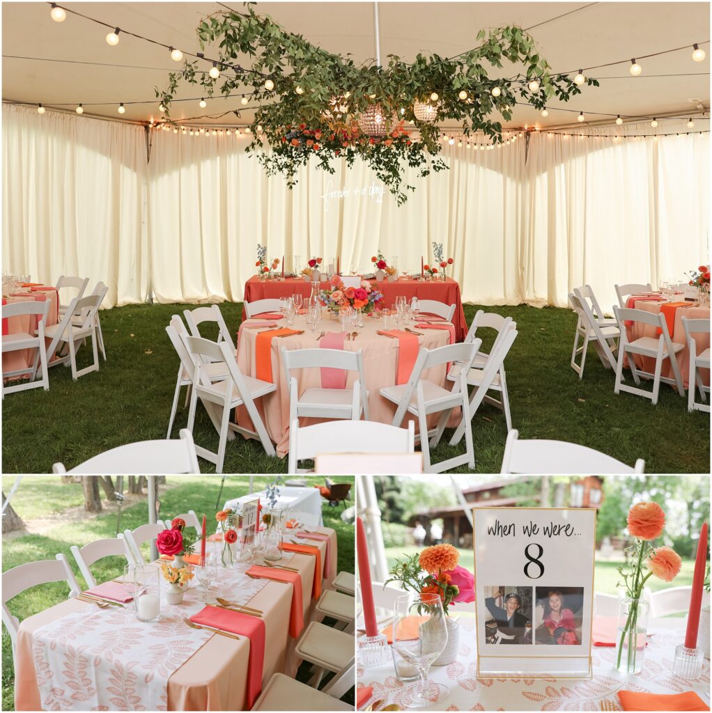 Classy Front Yard Wedding Reception Decorations