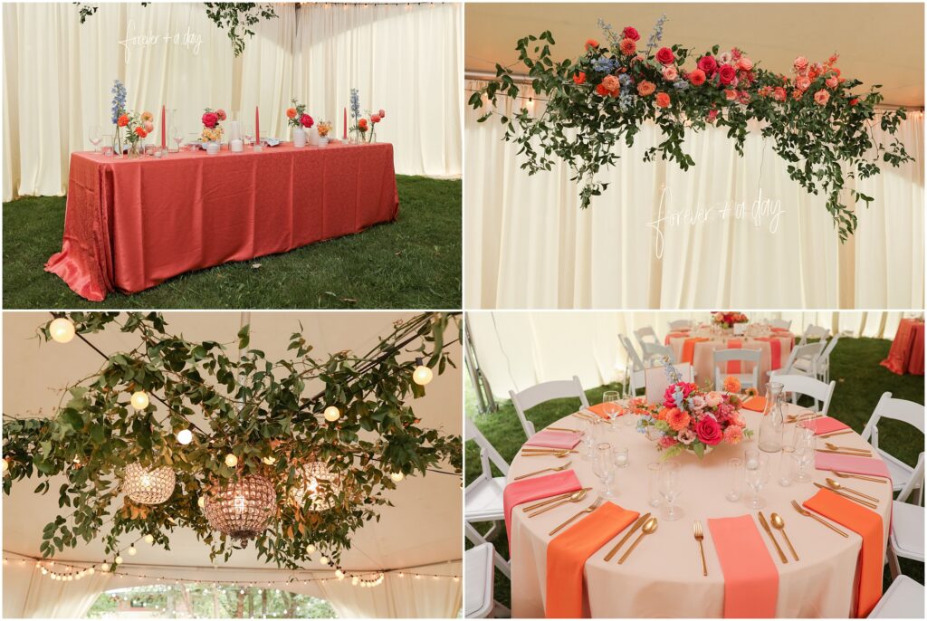 Classy Front Yard Wedding Reception Decorations