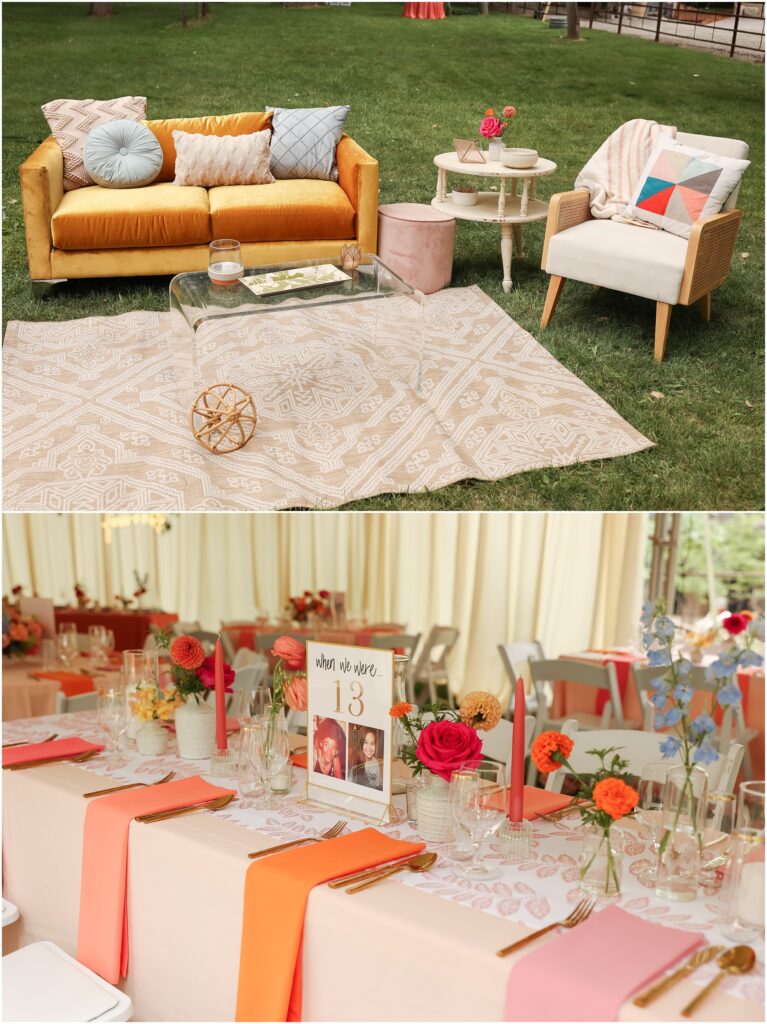 Classy Front Yard Wedding Reception Decorations