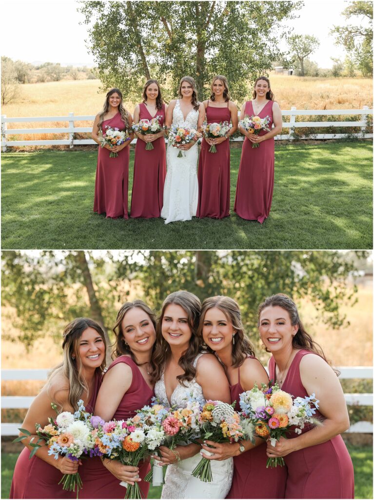 Billings Camelot Ranch Wedding Bride & Bridesmaids Photos