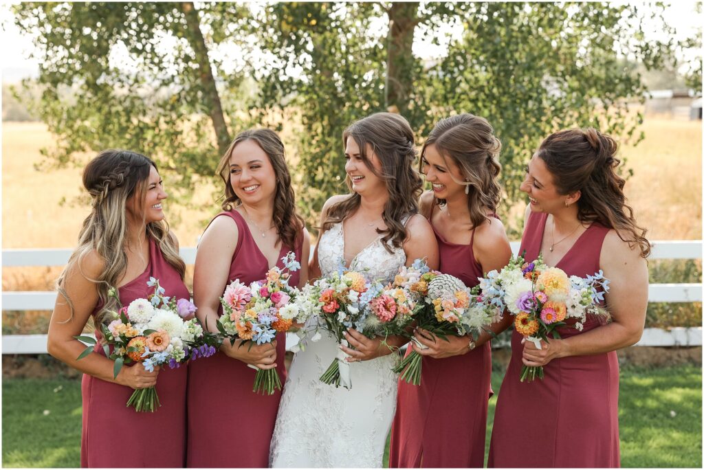 Billings Camelot Ranch Wedding Bride & Bridesmaids Photos