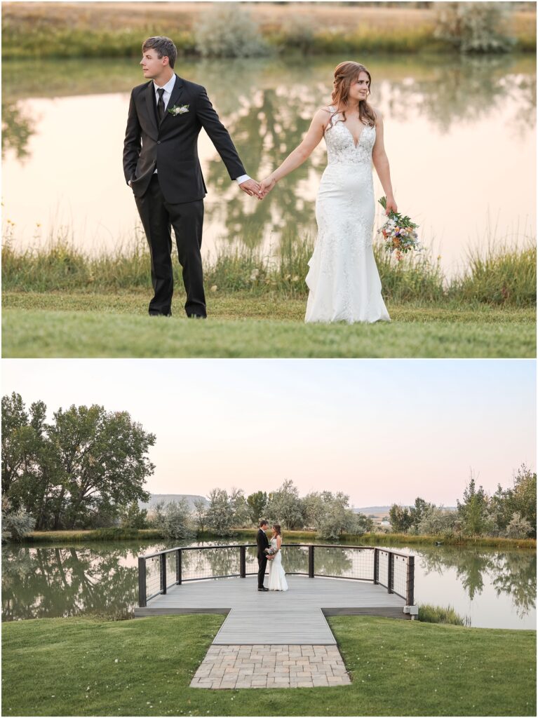 Billings Camelot Ranch Wedding Bride & Groom Photos