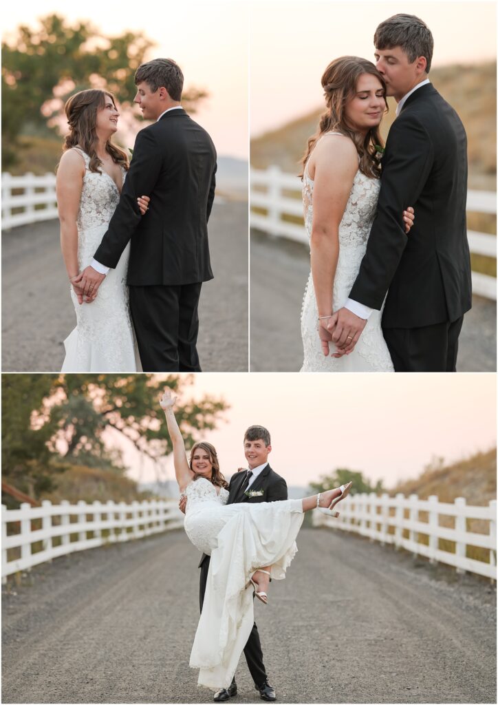 Billings Camelot Ranch Wedding Bride & Groom Photos