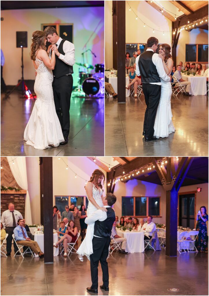 Billings Camelot Ranch Wedding Bride & Groom Dancing Photos