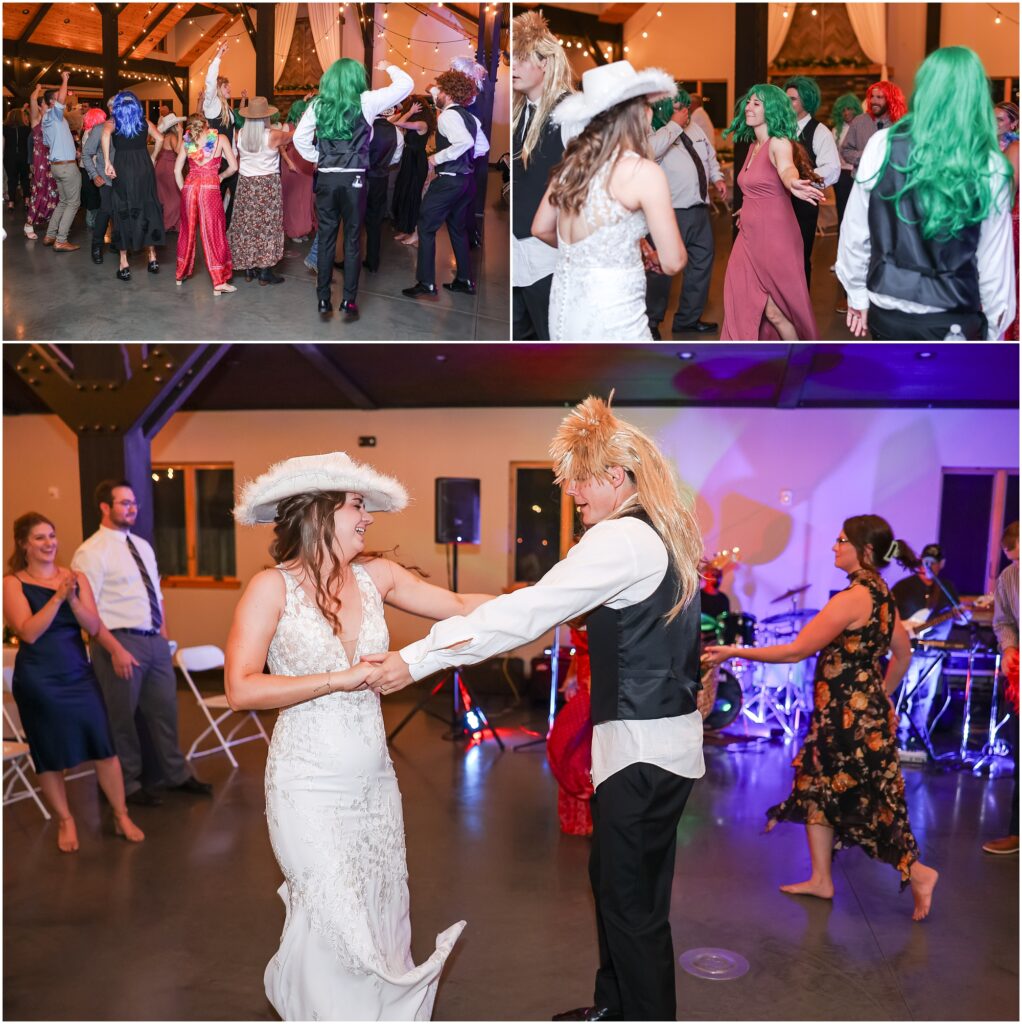 Billings Camelot Ranch Wedding Reception Dancing Photos