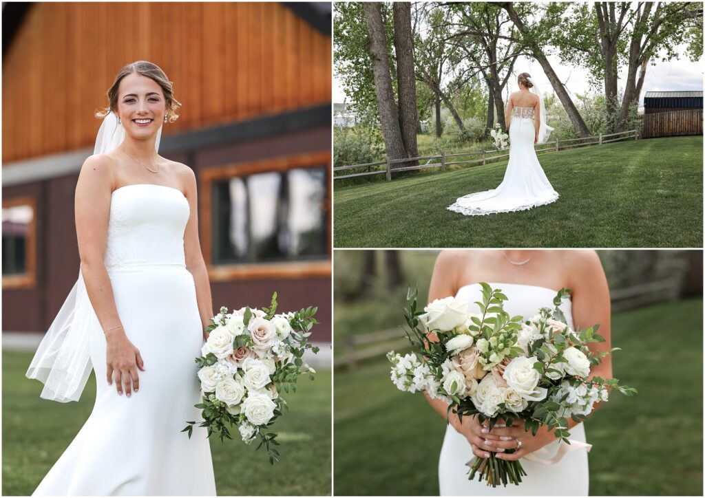Elegant Montana Wedding at Camelot Ranch Bride Photo