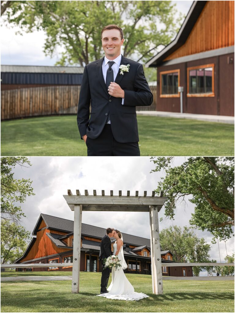 Elegant Montana Wedding at Camelot Ranch Bride and Groom Photo