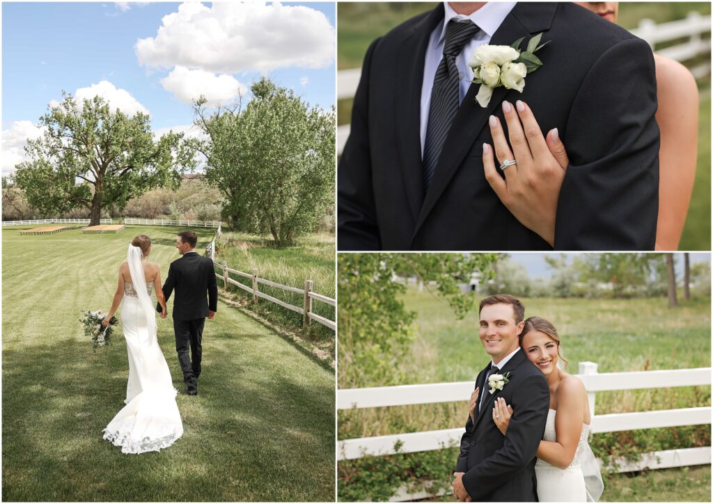 Elegant Montana Wedding at Camelot Ranch Bride and Groom Photo
