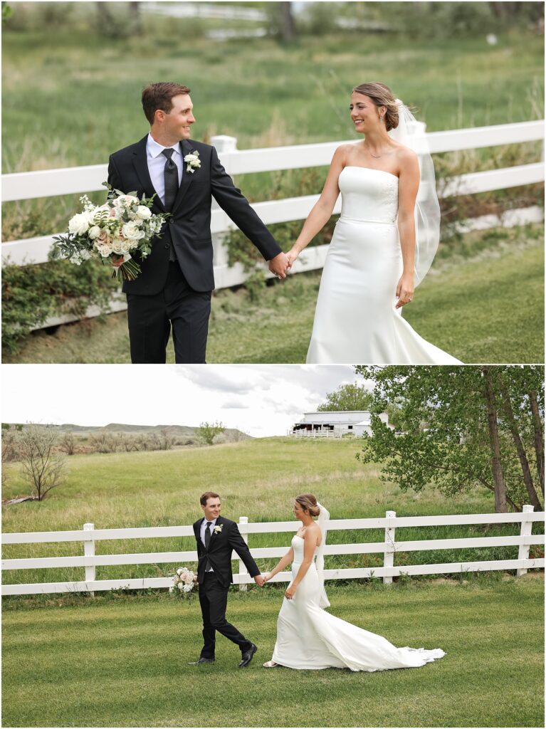 Elegant Montana Wedding at Camelot Ranch Bride and Groom Photo