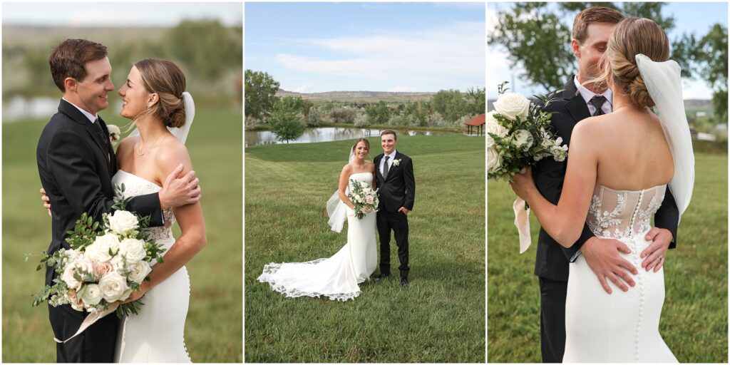 Elegant Montana Wedding at Camelot Ranch Bride and Groom Photo