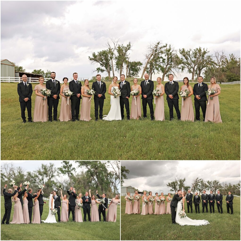 Elegant Montana Wedding at Camelot Ranch Bridal Party Photos