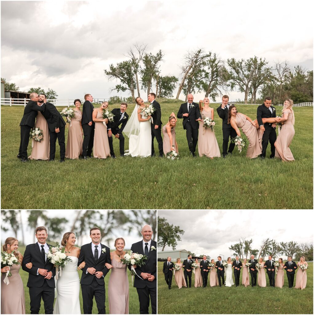Elegant Montana Wedding at Camelot Ranch Bridal Party Photos