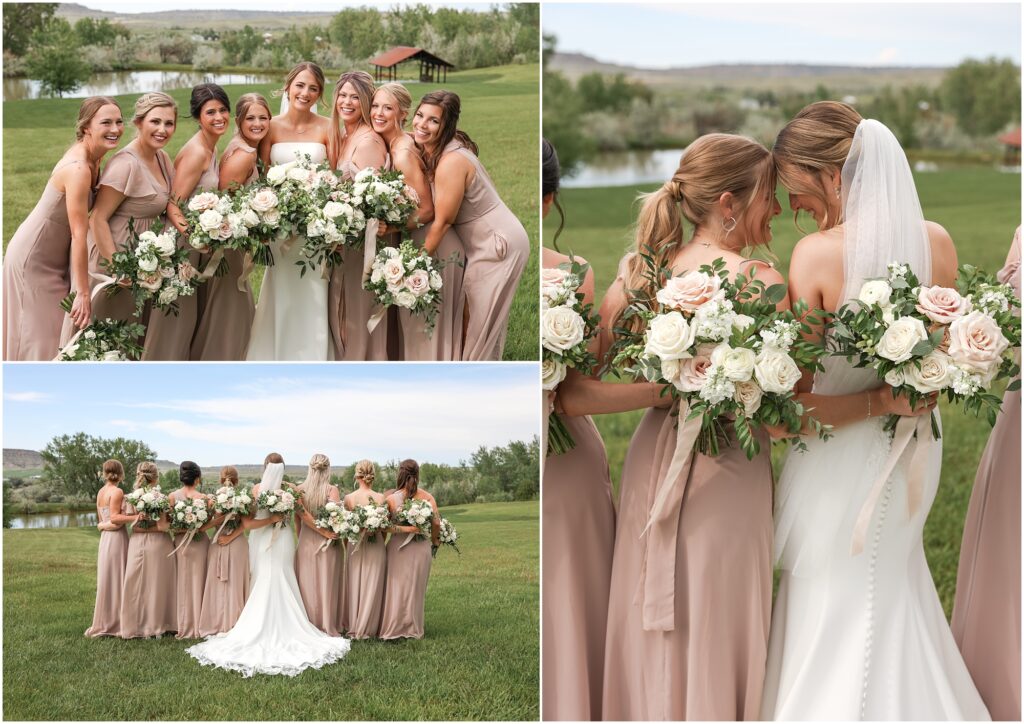 Elegant Montana Wedding at Camelot Ranch Bridal Party Photos