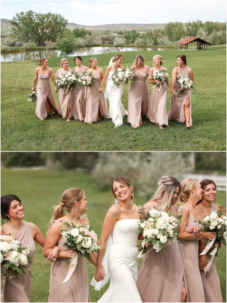 Elegant Montana Wedding at Camelot Ranch Bridal Party Photos