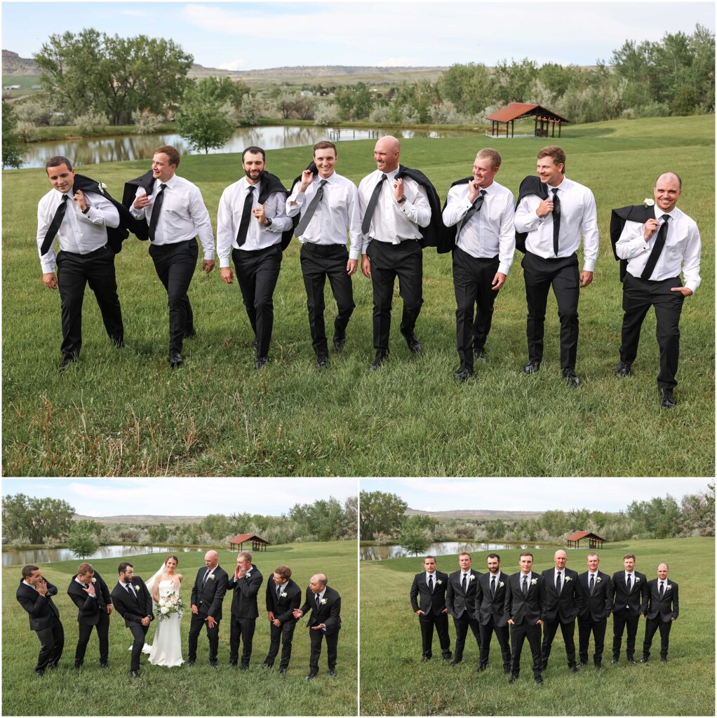 Elegant Montana Wedding at Camelot Ranch Bridal Party Photos