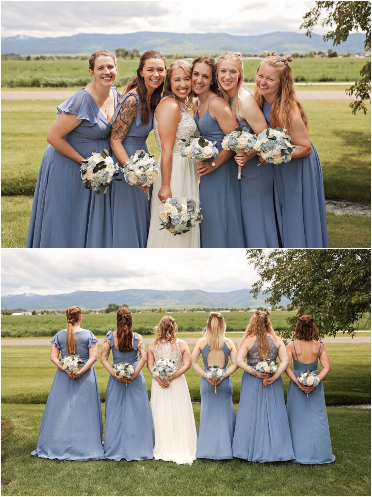 Intimate Bozeman Wedding - Bride & Bridesmaids Photos