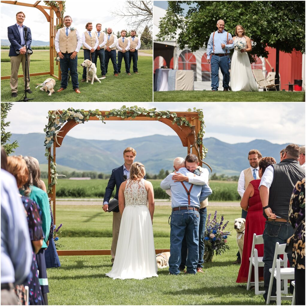 Intimate Bozeman Wedding - Ceremony Photos