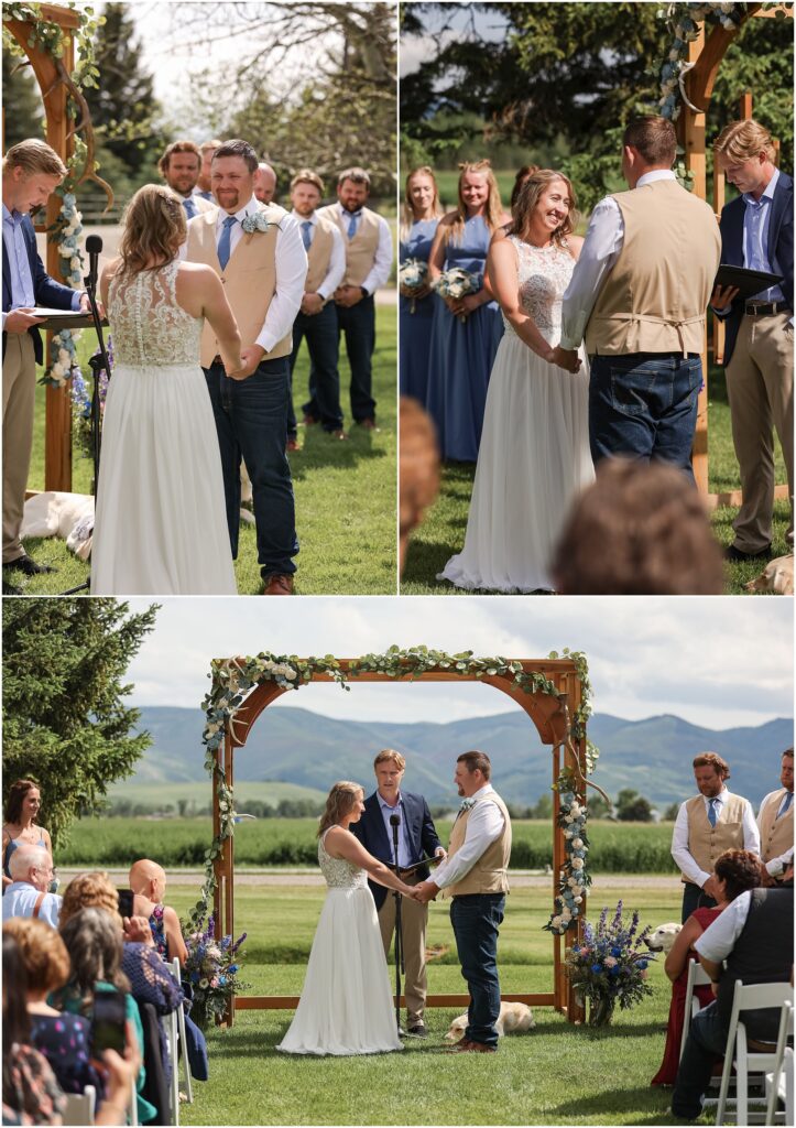 Intimate Bozeman Wedding - Ceremony Photos