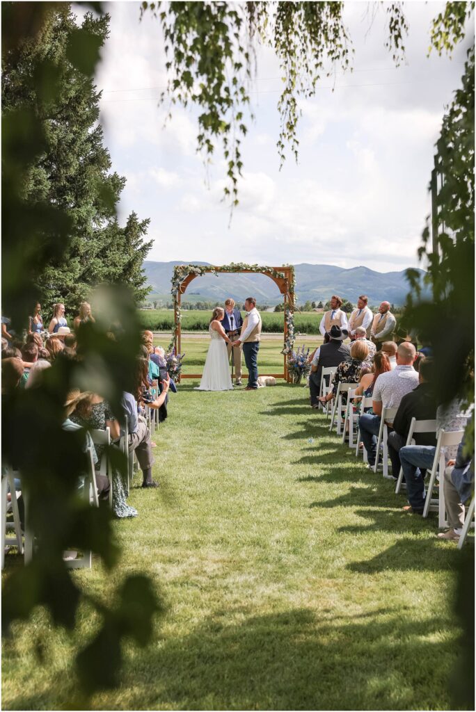 Intimate Bozeman Wedding - Ceremony Photos