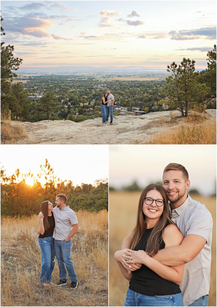 Billings Engagement Photos with Man and Woman