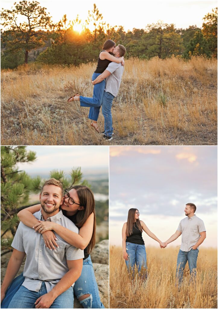Billings Engagement Photos with Man and Woman