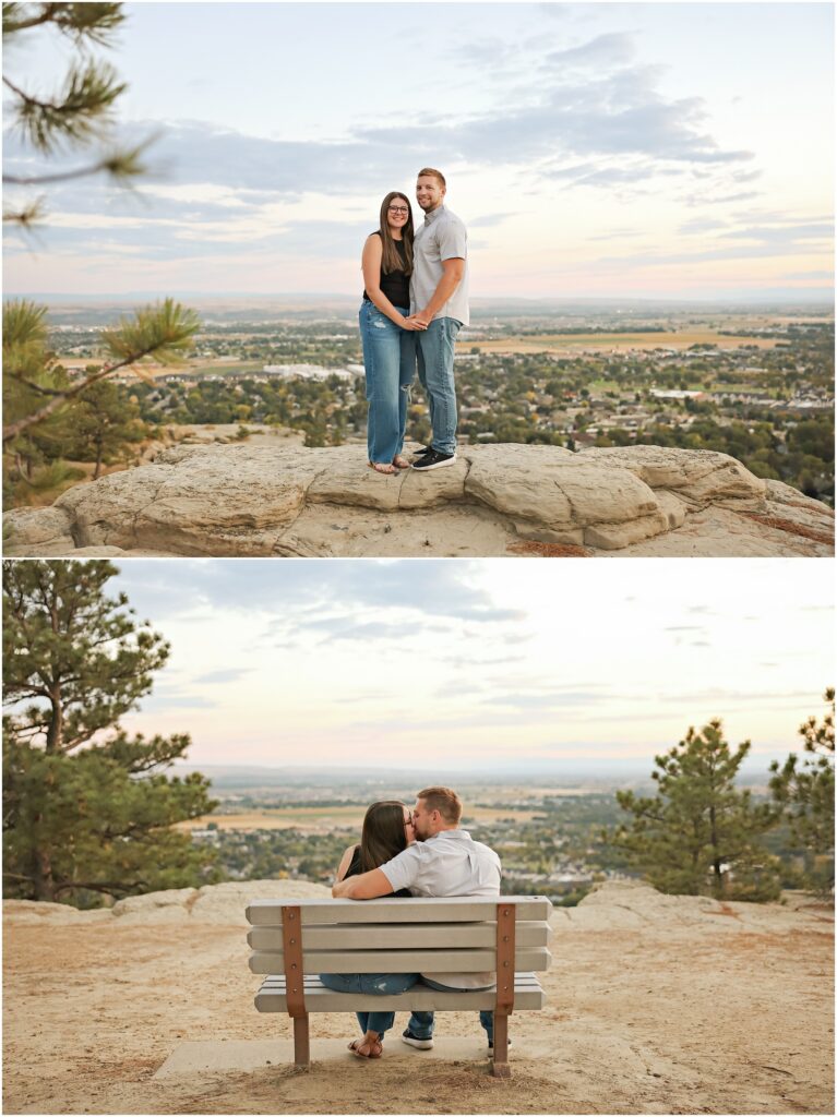 Billings Engagement Photos with Man and Woman