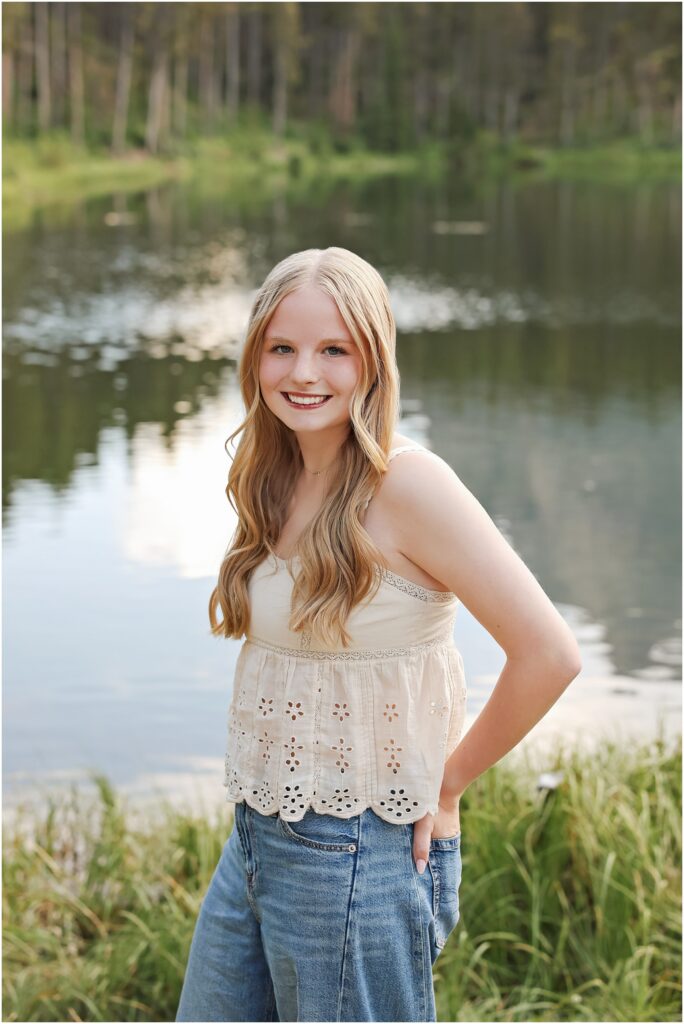Billings Senior Photographer at Greenough Lake
